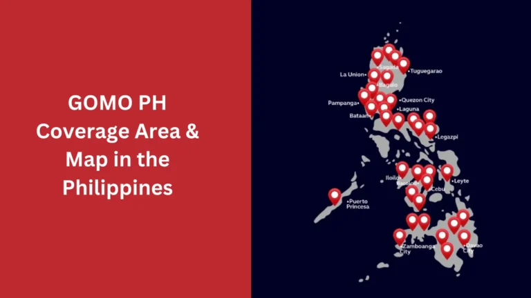 GOMO PH Coverage Area & Map in the Philippines